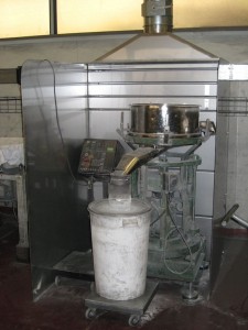 Dosseret sur tamiseur